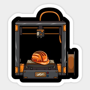 3D Printer #5 Made By Engineer Sticker